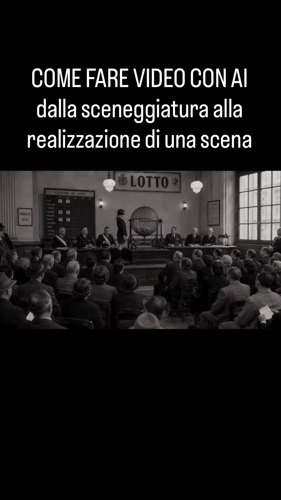 COME FARE VIDEO CON AI dalla sceneggiatura alla realizzazione di una scena